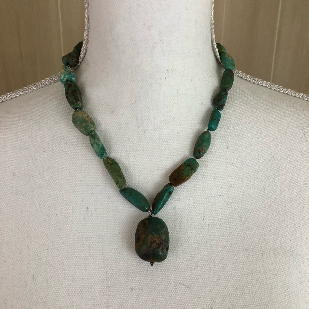 Barse Turquoise Chunky Necklace